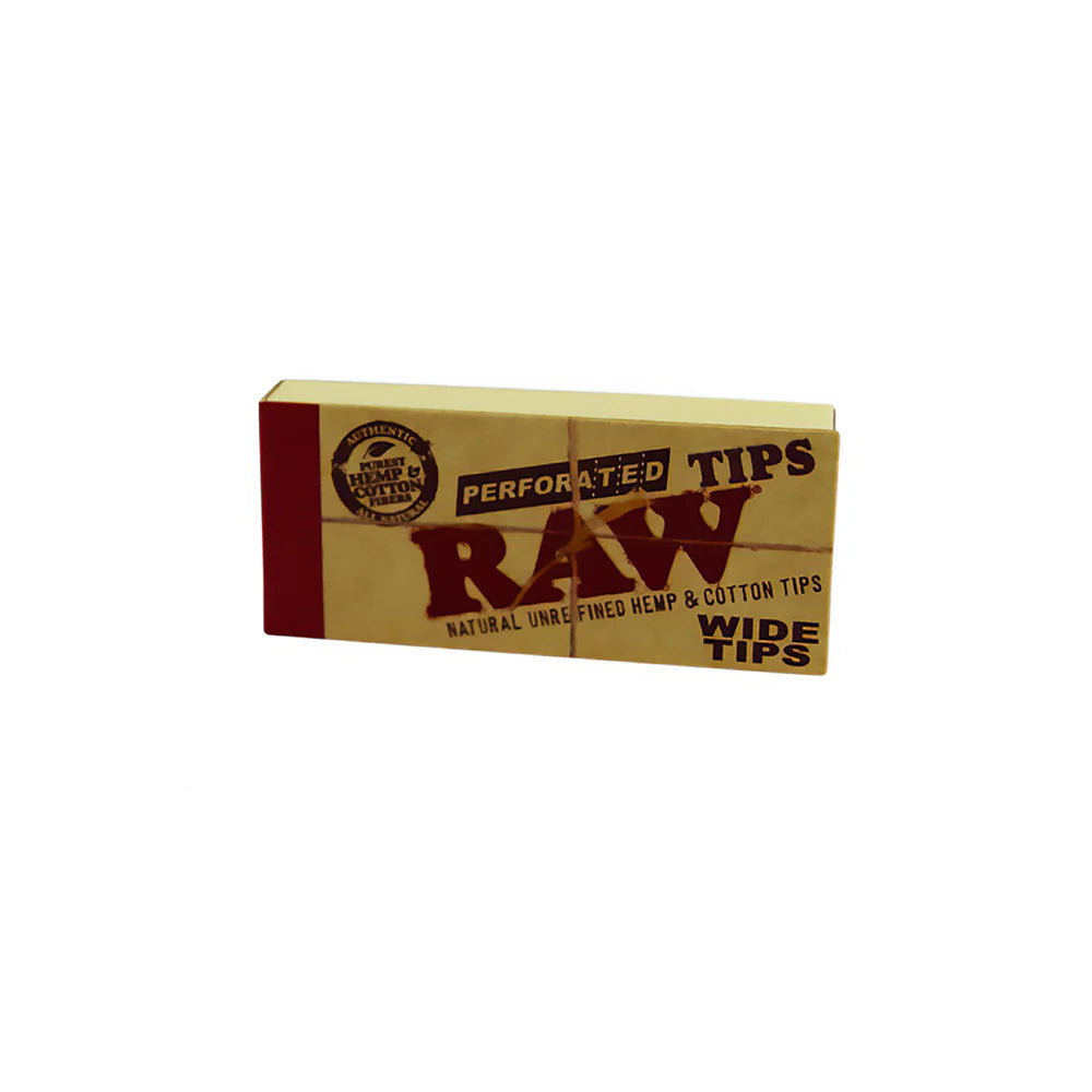 RAW Filter Tips Wide 50er Heft – Perforiert & Extra Breit für Stabilen Genuss