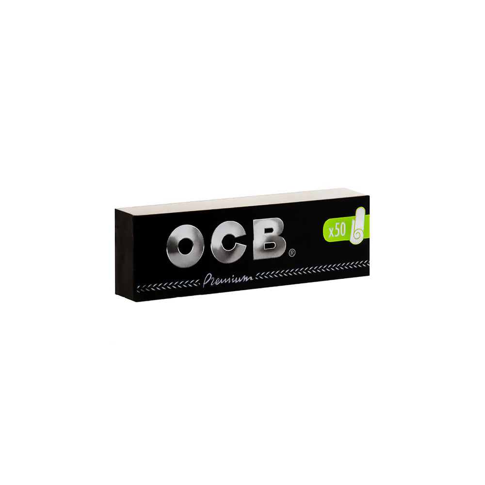 OCB Filter Tips Schwarz Premium 50er Heft – Elegante & Geschmackneutrale Basis für Perfekte Zigaretten