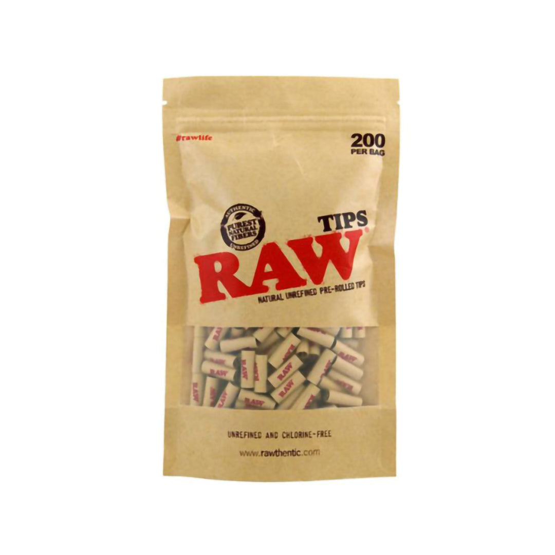 RAW Prerolled Filter Tips 200er Pack – Ungebleicht & Sofort Einsatzbereit
